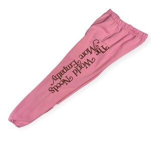 The Mayfair Group Pink The World Needs More Empathy Sweatpants